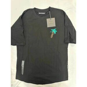 Palm Angels Palm Tree Logo T-Shirt Black Size Medium